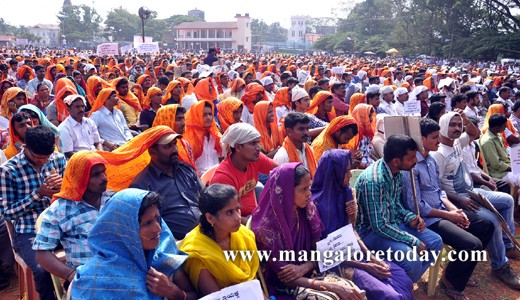 Prajaprabhuthva Vedike organized a massive protest at Nehru Maidan Mangalore